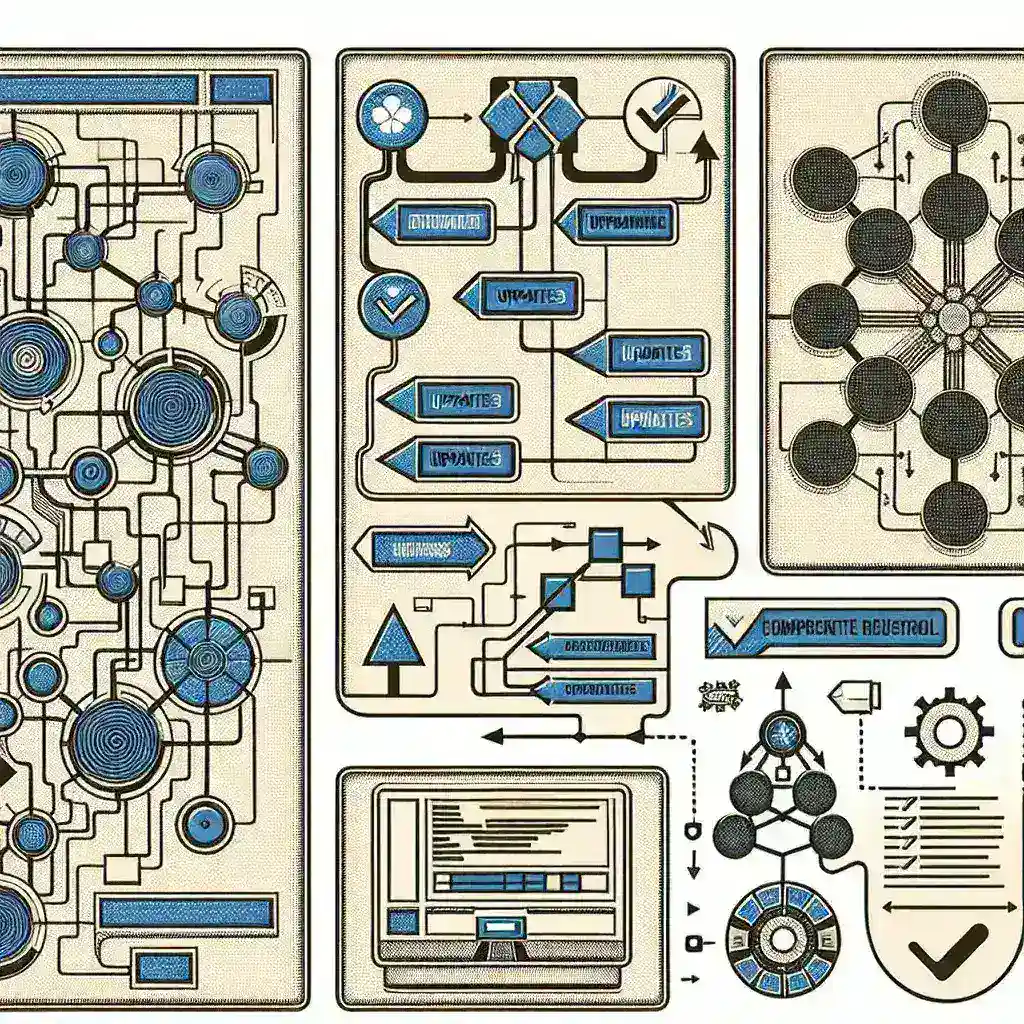 "Diagram showcasing key features of top platforms for infrastructure blueprint versioning, illustrating effective management of infrastructure code."